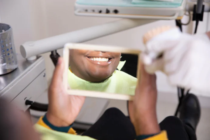 Successful dental implants procedure done at Palos Heights Family Dental in Palos Heights, IL